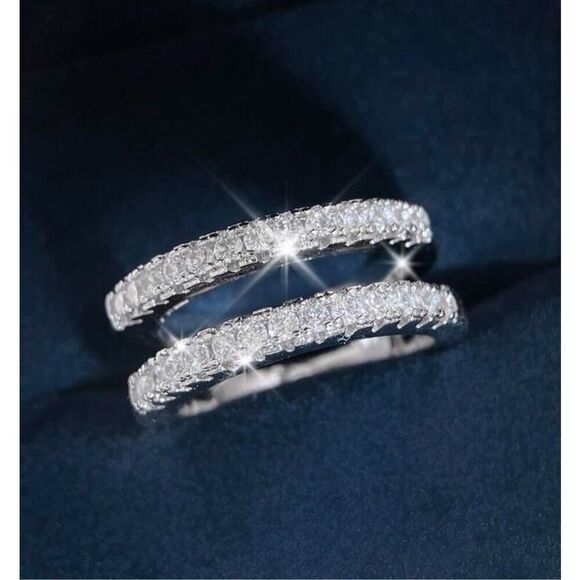 Double band Diamond Ring - Picture 4 of 5